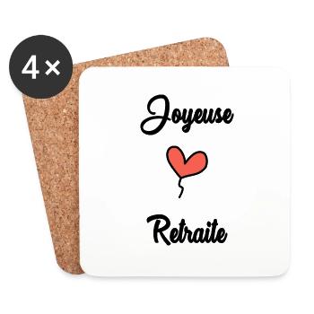 COLLEAGUE. START. RETIREMENT - Coasters (set of 4) - white - Front