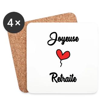 RETIREMENT - Coasters (set of 4) - white - Front