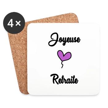 COLLEAGUE. START. RETIREMENT - Coasters (set of 4) - white - Front