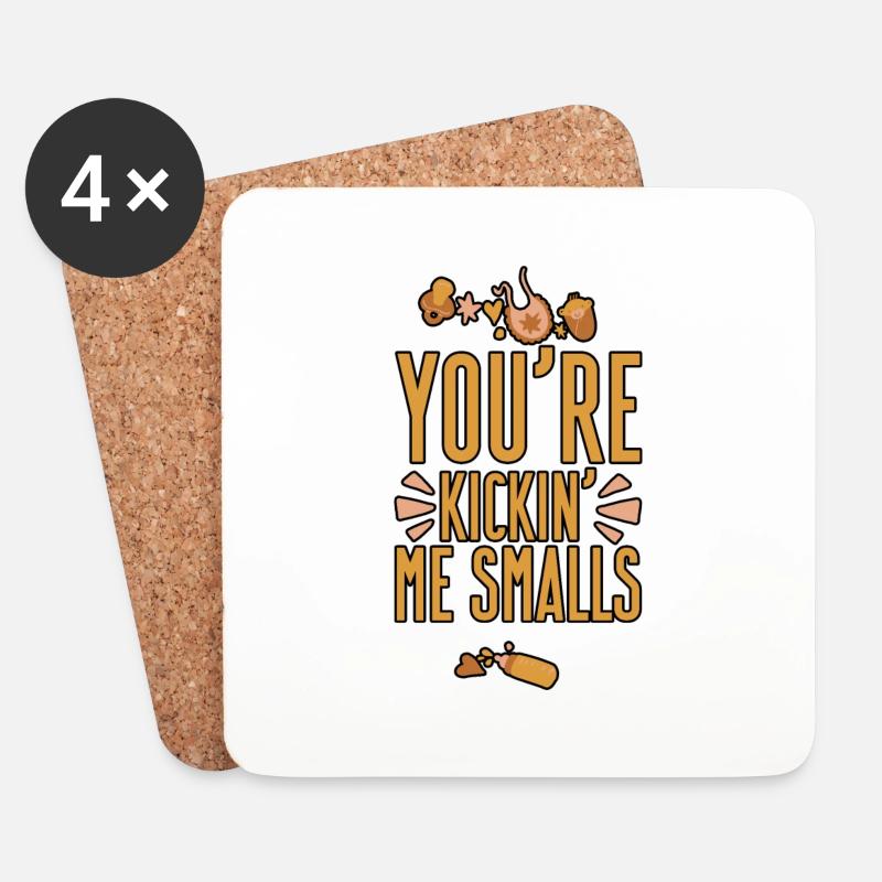 You're Kickin' Me Smalls 4 - Untersetzer (4er-Set) - Weiß