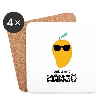 Take-it Mango - Édition Noire - Dessous de verre (lot de 4) - blanc - Devant