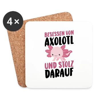 Axolotl - Coasters (set of 4) - white - Front