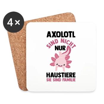Axolotl - Coasters (set of 4) - white - Front