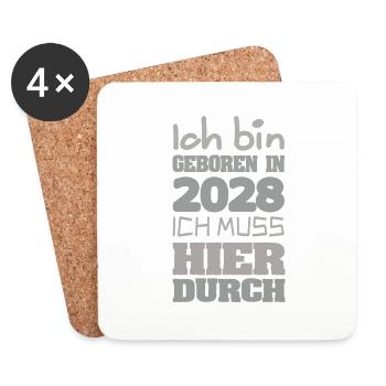 2028 - Coasters (set of 4) - white - Front