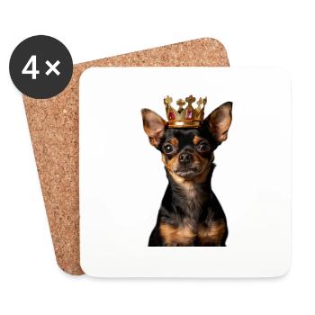 Chihuahua - Dessous de verre (lot de 4) - blanc - Devant