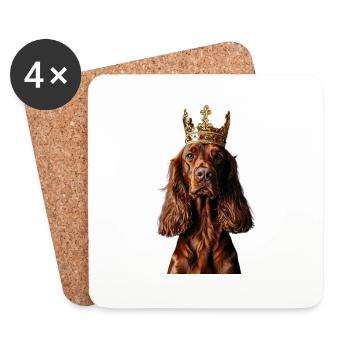 Irish Setter - Coasters (set of 4) - white - Front