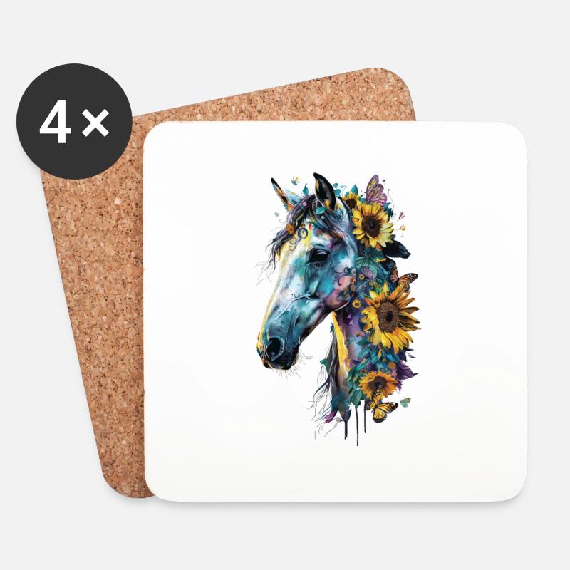Arabic - Coasters (set of 4) - white