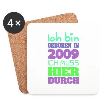 in 2009 - Untersetzer (4er-Set) - Weiß - Vorne