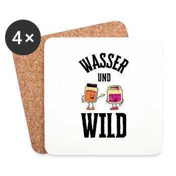 Water and wild - Coasters (set of 4) - white - Front