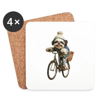 Shih Tzu - Untersetzer (4er-Set) - Weiß - Vorne