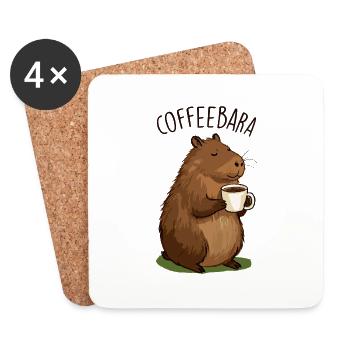 Coffeebara - Coasters (set of 4) - white - Front