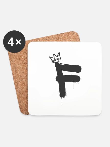 F - Untersetzer (4er-Set) - Weiß