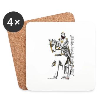 Barbarossa: "I'll be back" - Coasters (set of 4) - white - Front