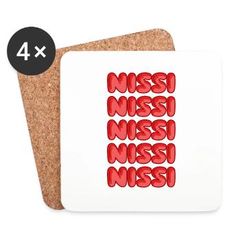 Reise Nissi - Untersetzer (4er-Set) - Weiß - Vorne