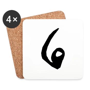 6 - Untersetzer (4er-Set) - Weiß - Vorne