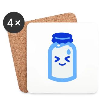 Sanshoku - Milch - Untersetzer (4er-Set) - Weiß - Vorne