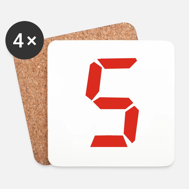 5 - Untersetzer (4er-Set) - Weiß