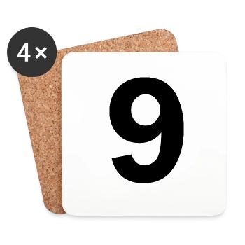 9 - Untersetzer (4er-Set) - Weiß - Vorne
