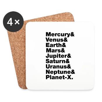Solar System - Coasters (set of 4) - white - Front