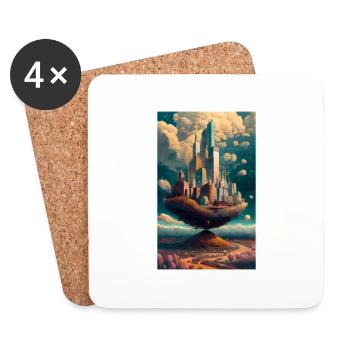 Dream City - Coasters (set of 4) - white - Front