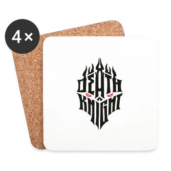 Chevalier de la mort - Dessous de verre (lot de 4) - blanc - Devant