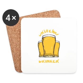 Driveway Drinker - Untersetzer (4er-Set) - Weiß - Vorne
