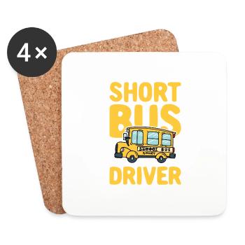 Short Bus Driver - Untersetzer (4er-Set) - Weiß - Vorne