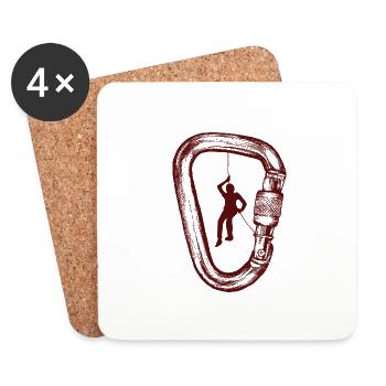 climber - Coasters (set of 4) - white - Front