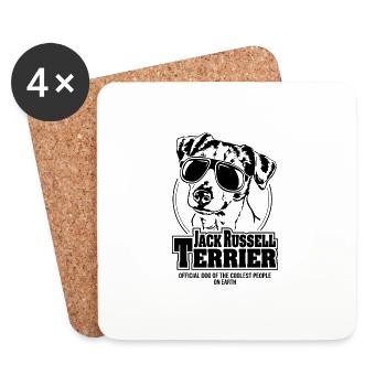 JACK RUSSELL TERRIER coolest people dogs saying - Coasters (set of 4) - white - Front