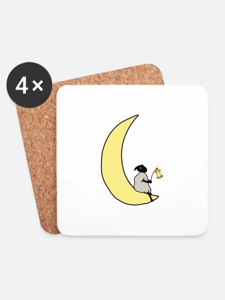 Monjaf - Coasters (set of 4) - white