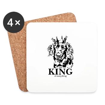 Hovawart King of everything Hunde Wilsigns - Untersetzer (4er-Set) - Weiß - Vorne