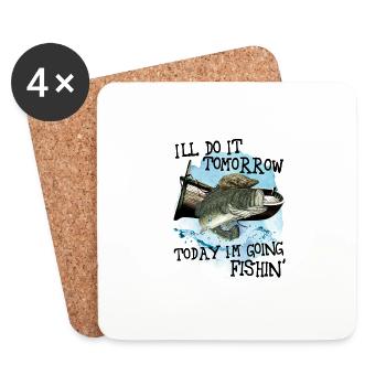 Fisherman - Coasters (set of 4) - white - Front