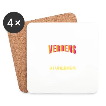 Die weltbesten Samerer mit dem großen Bruder - Untersetzer (4er-Set) - Weiß - Vorne