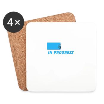 Lawyer In Progress - Coasters (set of 4) - white - Front