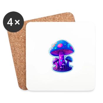 magic mooshroom - Untersetzer (4er-Set) - Weiß - Vorne