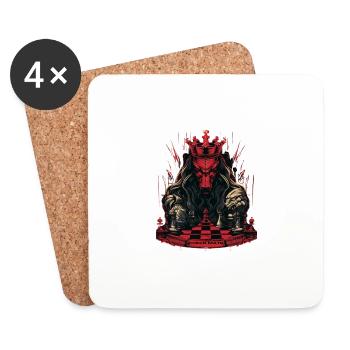 Check Mate3 - Coasters (set of 4) - white - Front