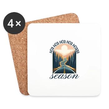 hoa hoa hoa season - Untersetzer (4er-Set) - Weiß - Vorne