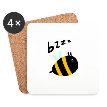 Bzzz - Dessous de verre (lot de 4) - blanc - Devant