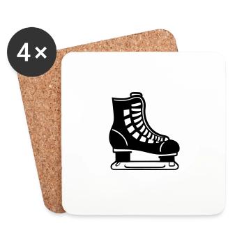 Skating - Coasters (set of 4) - white - Front