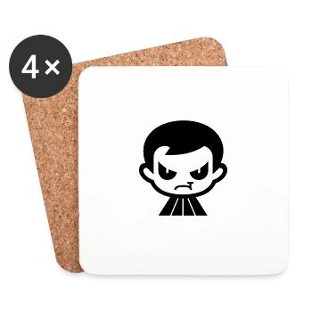 Vampire - Coasters (set of 4) - white - Front
