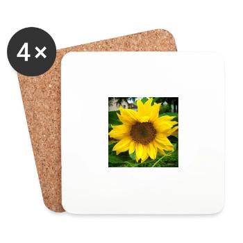 tournesol - Dessous de verre (lot de 4) - blanc - Devant