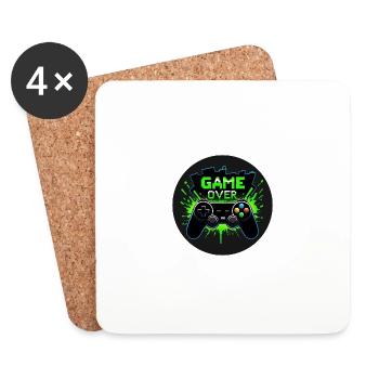 Controller Gaming Gaming Play Gift Gamer - Coasters (set of 4) - white - Front