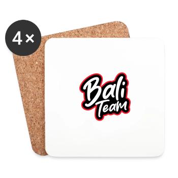 L’équipe de Bali - Dessous de verre (lot de 4) - blanc - Devant