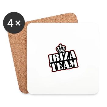 Équipe d’Ibiza - Dessous de verre (lot de 4) - blanc - Devant