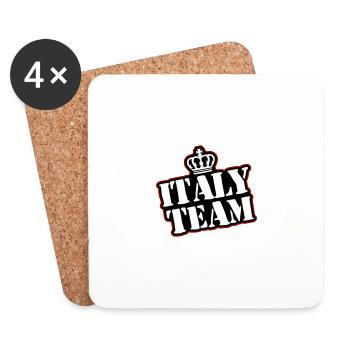 Italy Team - Coasters (set of 4) - white - Front