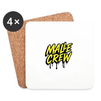 Malle Crew - Dessous de verre (lot de 4) - blanc - Devant