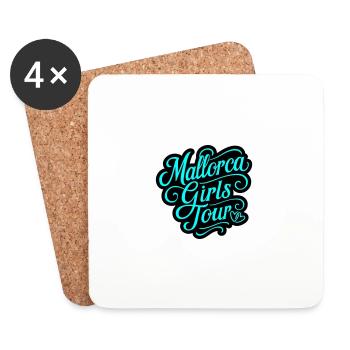 Mallorca Girls Tour Coeur - Dessous de verre (lot de 4) - blanc - Devant