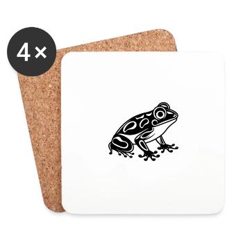Frog Toad - Coasters (set of 4) - white - Front