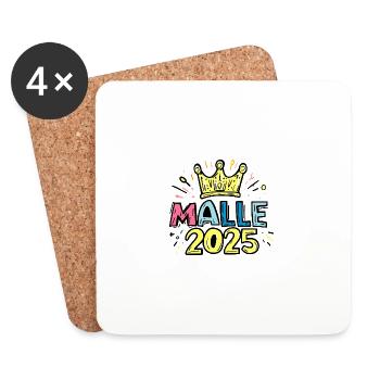 Malle 2025 - Coasters (set of 4) - white - Front