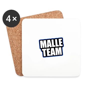 Malle Team Reisen Urlaub - Untersetzer (4er-Set) - Weiß - Vorne